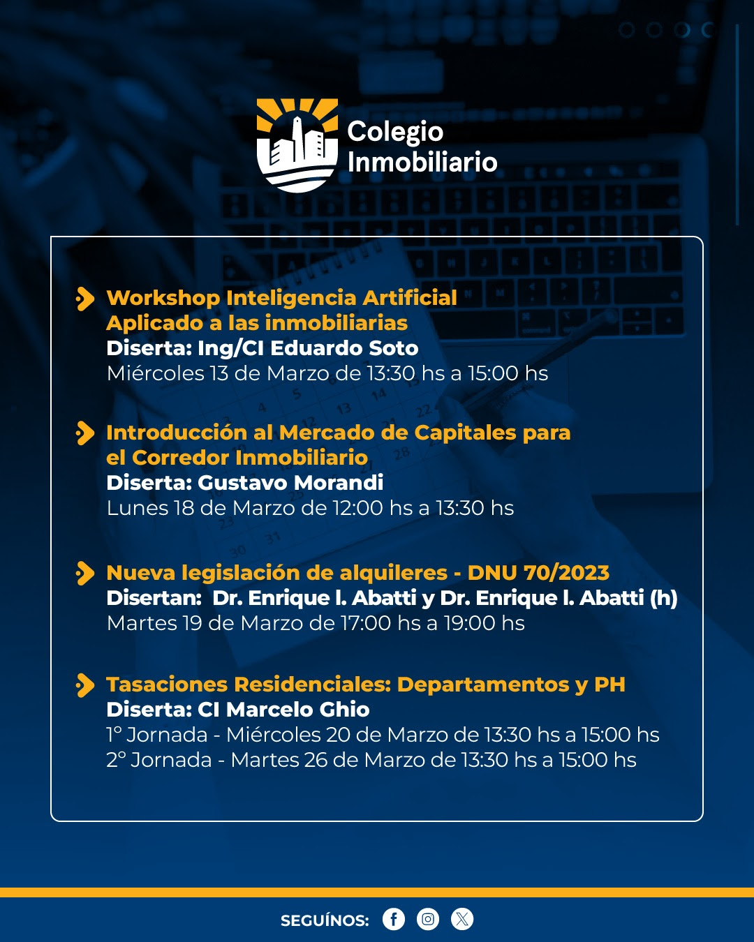 Actividades Académicas. Marzo 2024