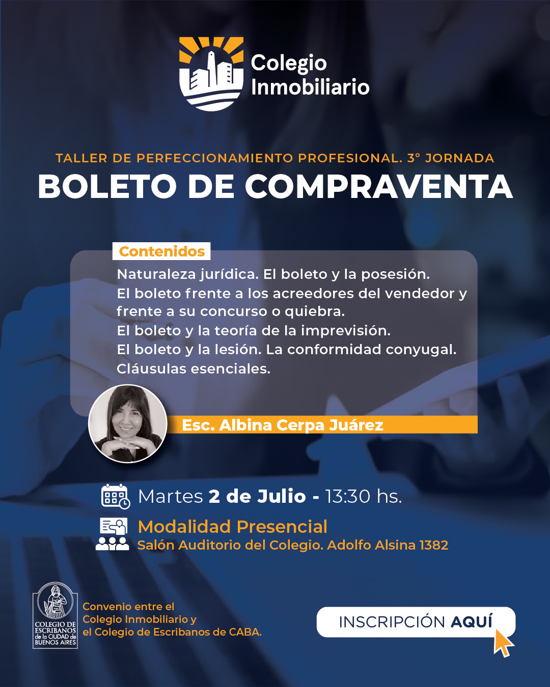 3° taller de perfeccionamiento profesional. Boleto de Compraventa.