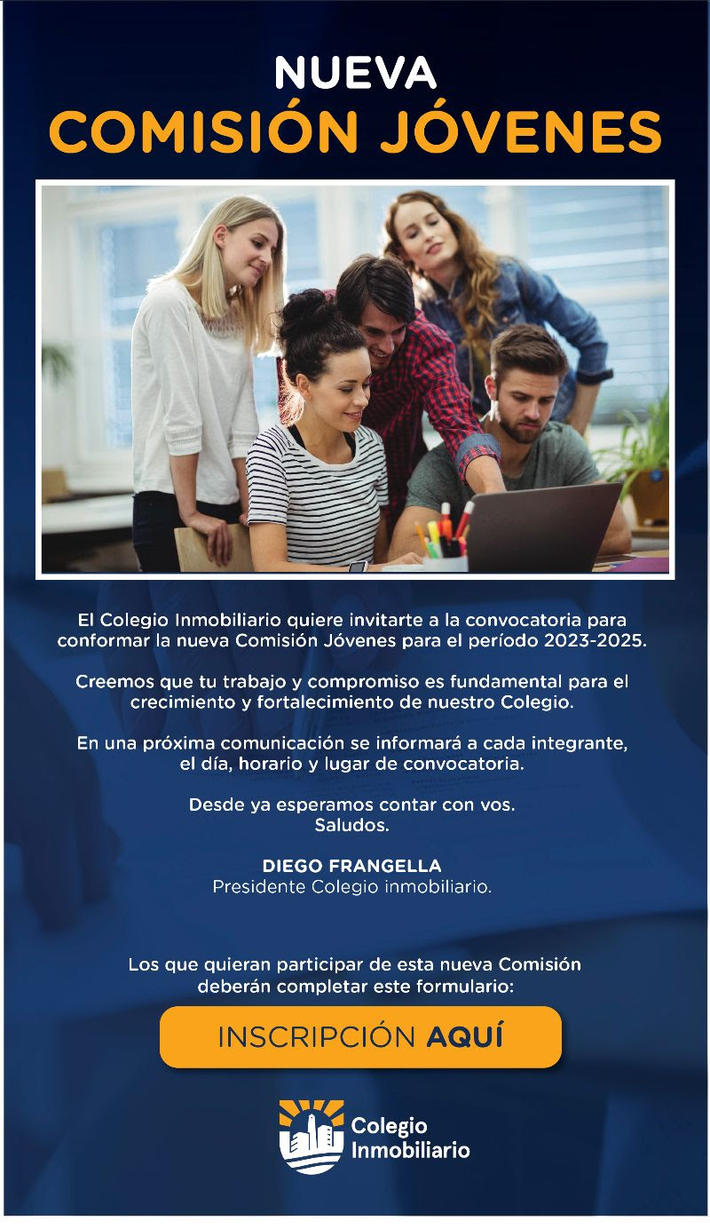 NUEVA COMISIÓN JÓVENES. TE ESPERAMOS!