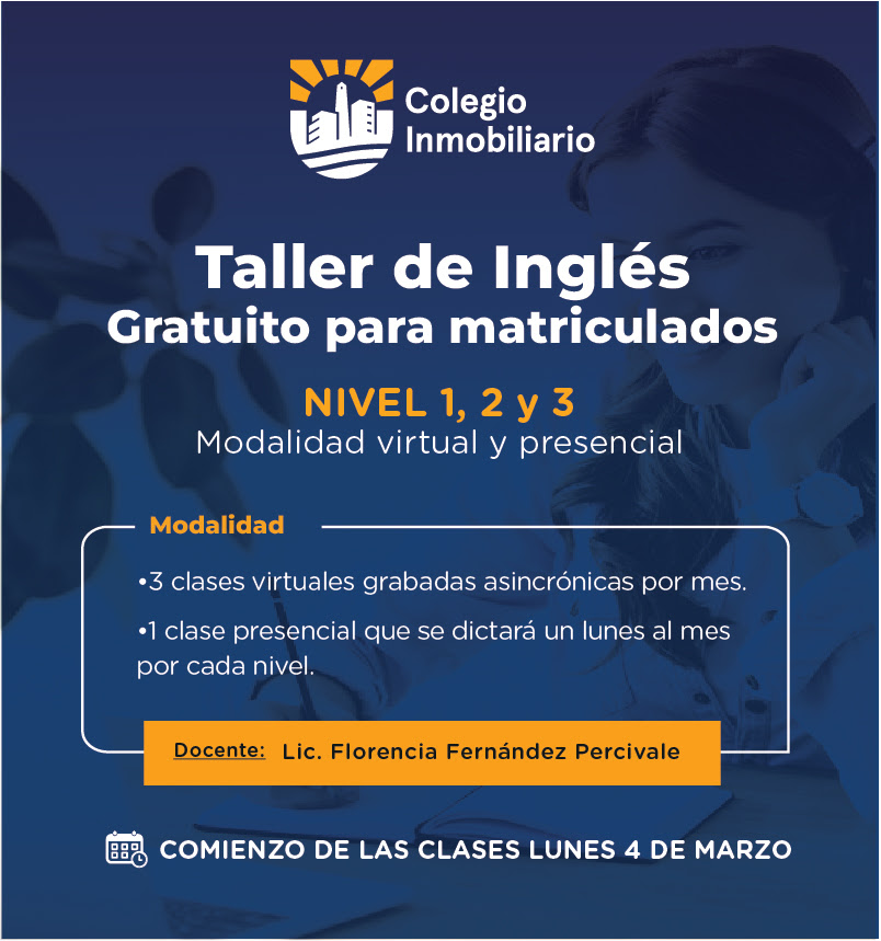 Taller de Inglés Gratuito para matriculados