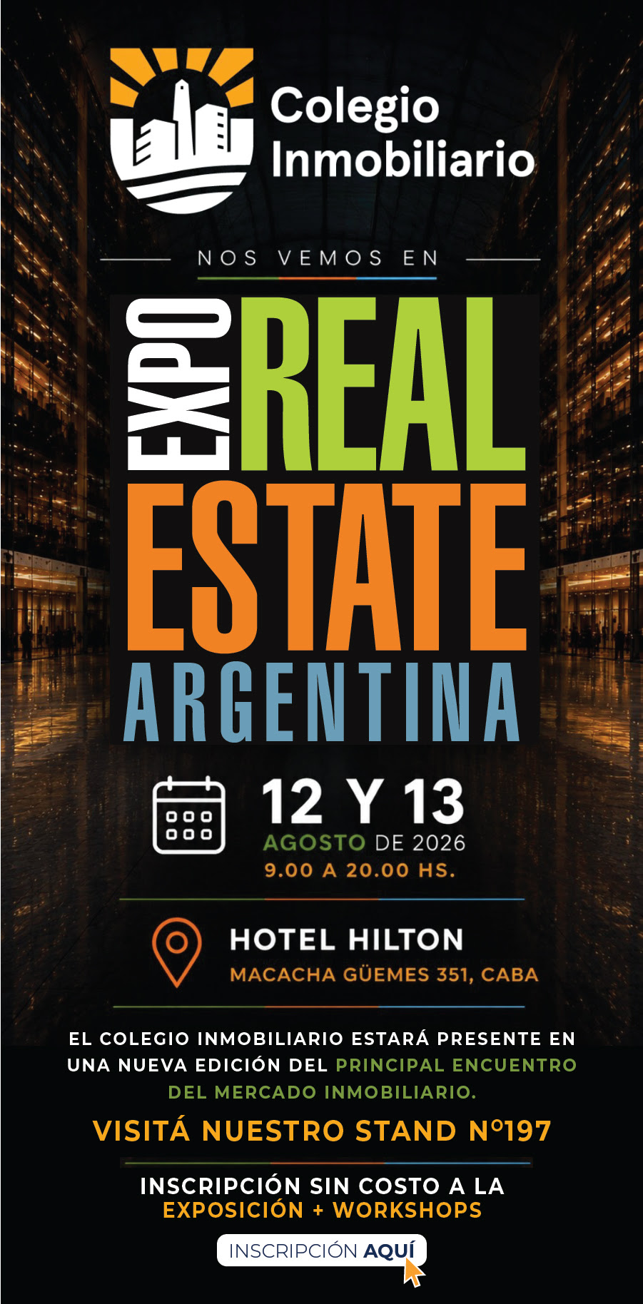 EL COLEGIO INMOBILIARIO PRESENTE EN EXPO REAL ESTATE 2026
