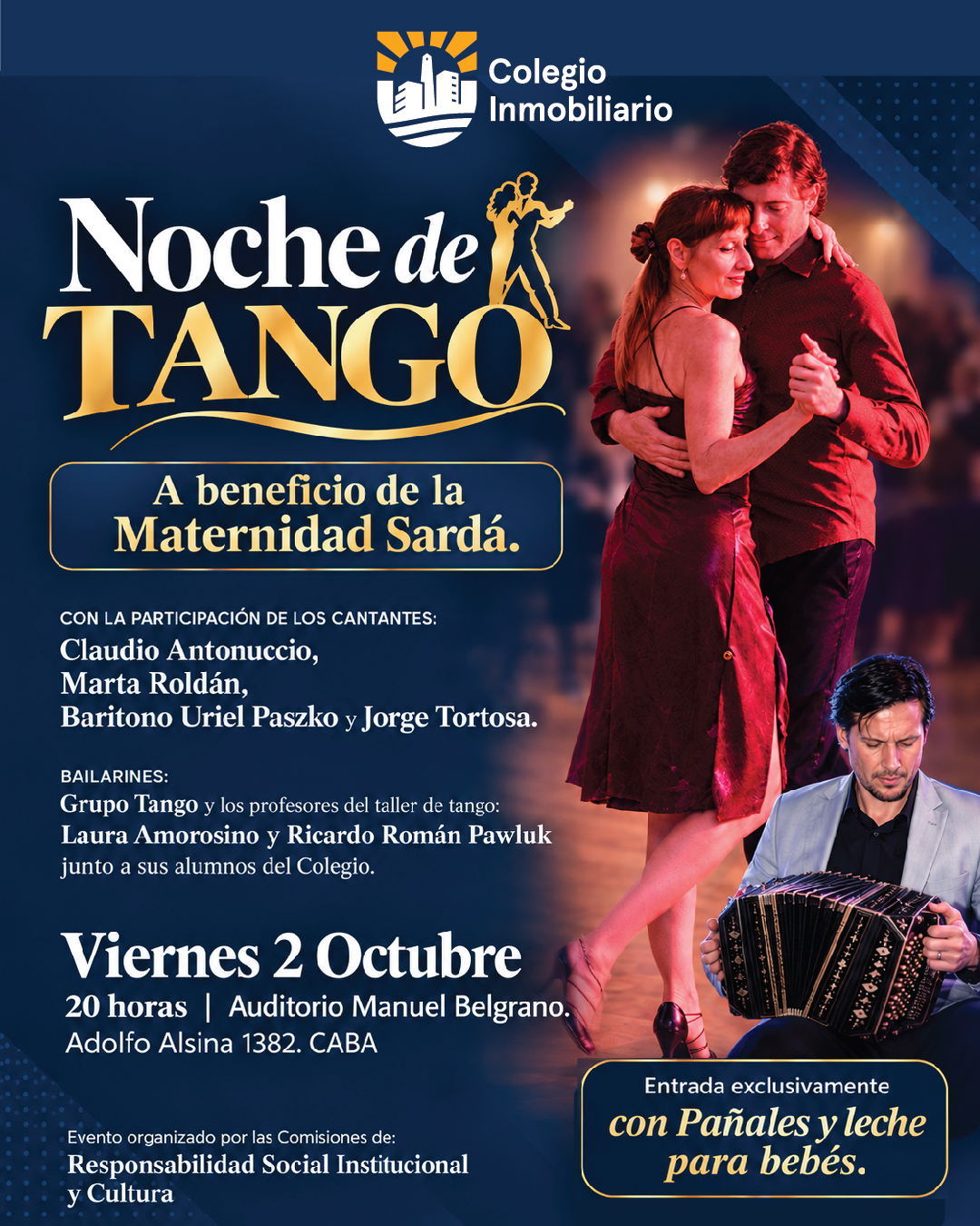 Noche de tango en el Colegio Inmobiliario