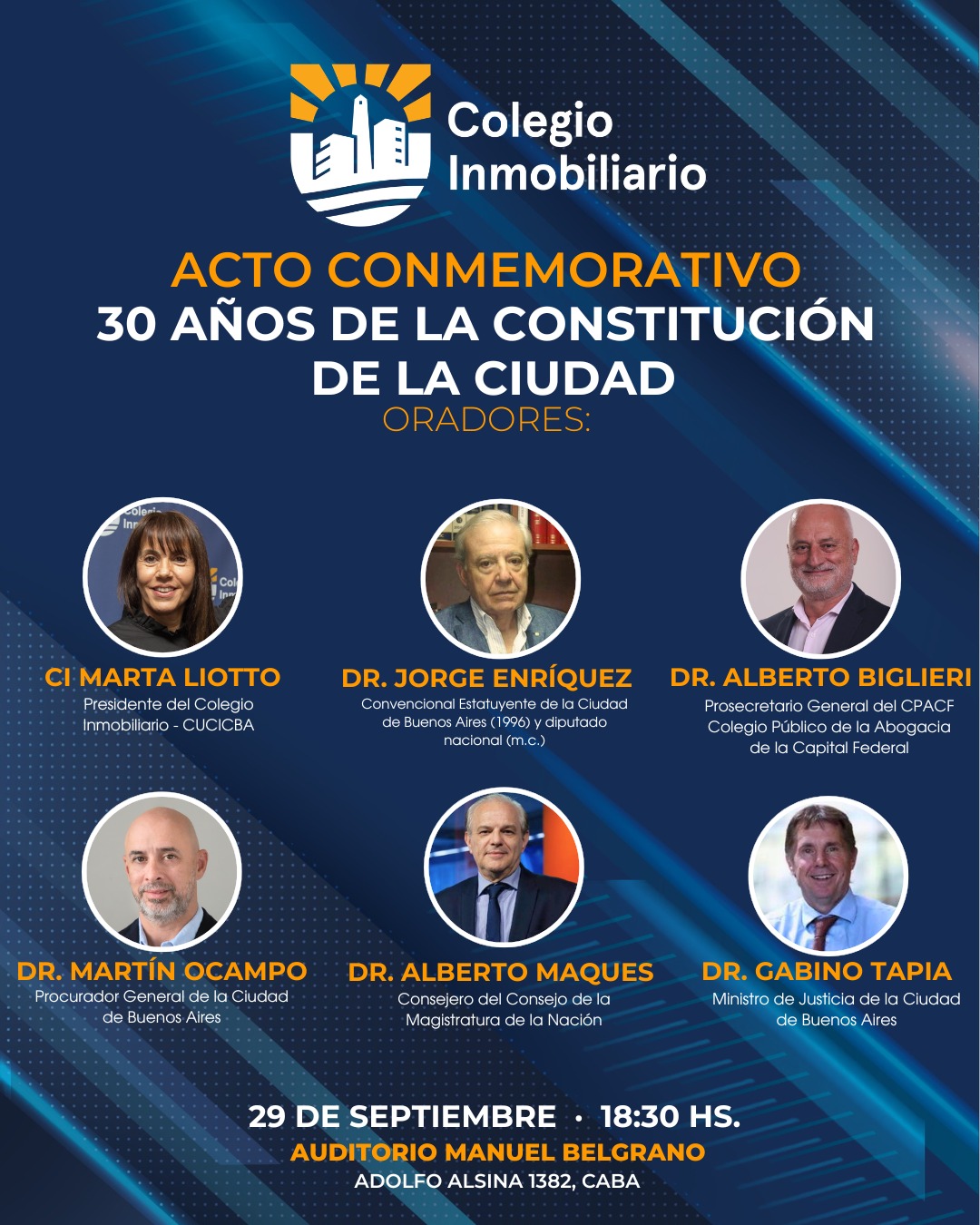 Acto Homenaje. A 30 años de la Constitución de la Ciudad