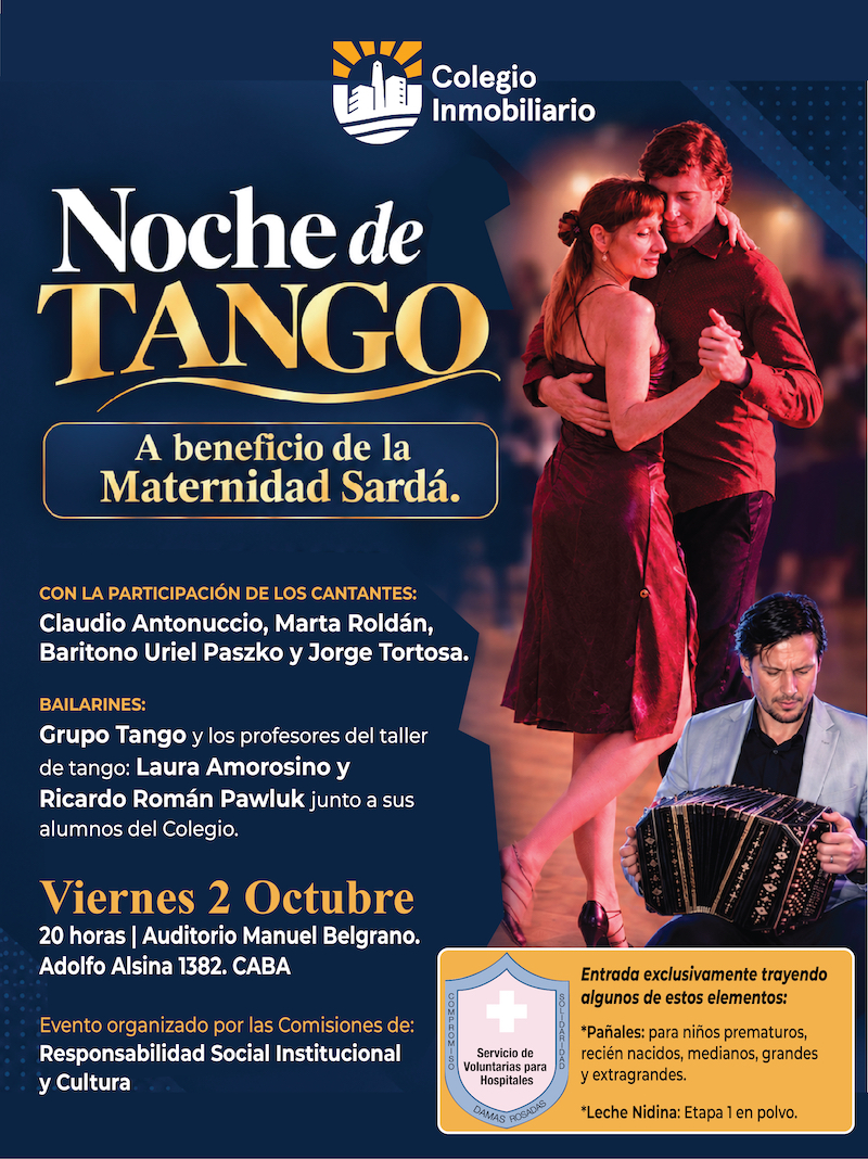 Noche de tango en el Colegio Inmobiliario